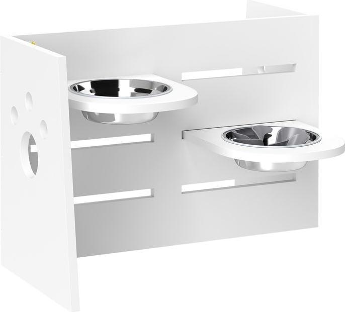 Immagine prodotto Swisshandel24 Hundenapf erhöht, Höhenverstellbar Futternapf für Hunde mit Separatem Design (1 l)