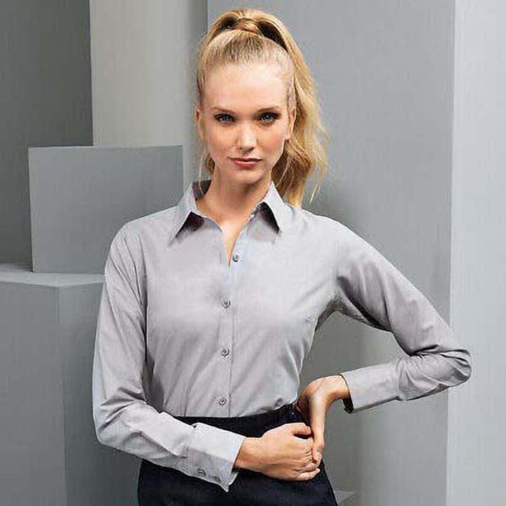 Actual product image Premier Oxford blouse Blouse work shirt long-sleeved (42)