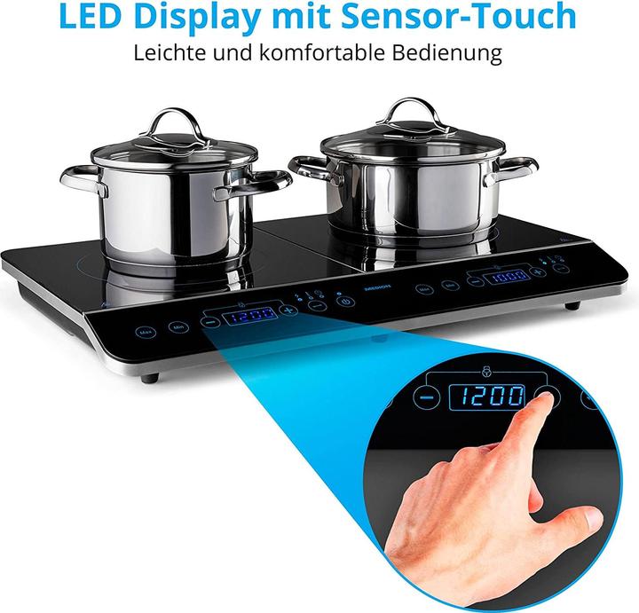 Image du produit Medion Plaque de cuisson double à induction MD 15324, 3500W