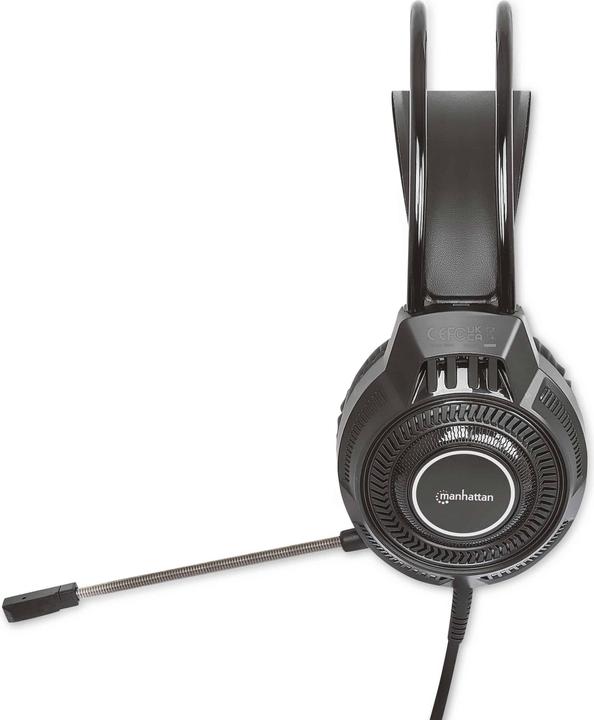 Actual product image Manhattan RGB LED Over-Ear USB Gaming Headset (Cable)