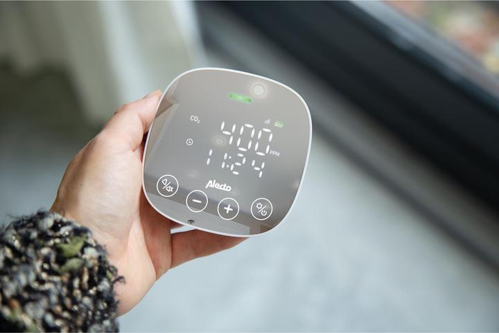 Productafbeelding Alecto CO2-meter AQ30 met NDIR-sensor en vochtigheidsmeter