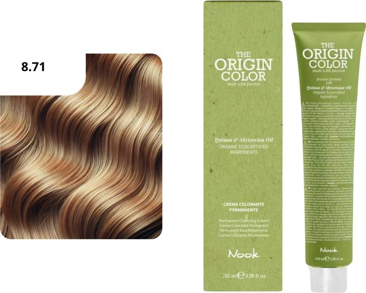 Produktbild Nook Origin Color Haarfarbe (8.71 Hellblond Braun Irisé)