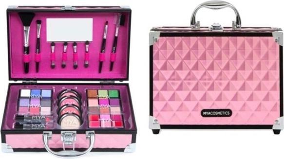 Actual product image MYA Cosmetics Mya Travel Bon Voyage Pink/Black Maletin 24 Sombras + 3 Colorete + Iluminador