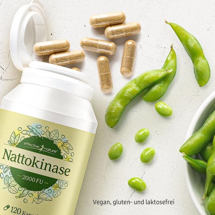 Produktbild Effective Nature Nattokinase 2000 FU (120 Stück, Kapseln, 120 g)