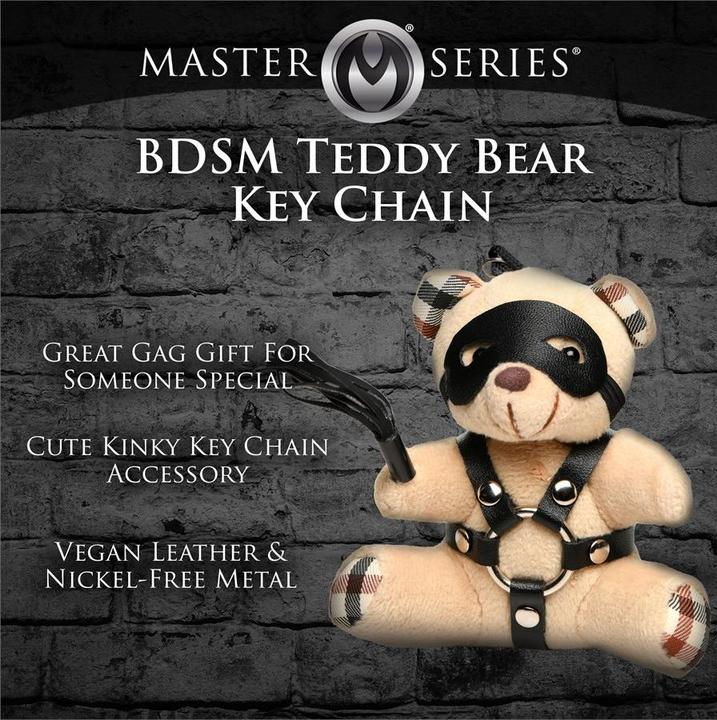Productafbeelding Master Series Geknevelde Teddybeer Sleutelhanger