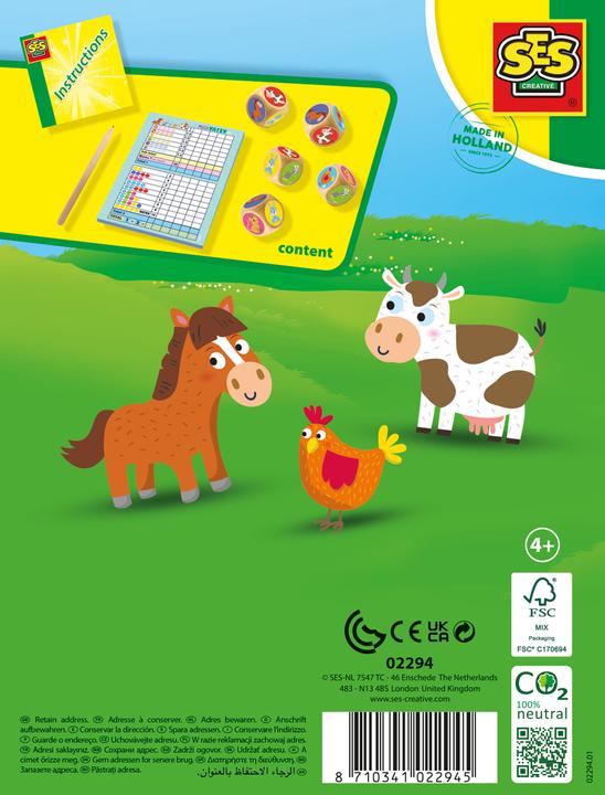 Actual product image Ses Mega Yatzy Junior (Dutch, English, French, German)