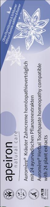 Immagine prodotto Apeiron Dentifricio alle erbe Auromère compatibile con l'omeopatia (75 ml)