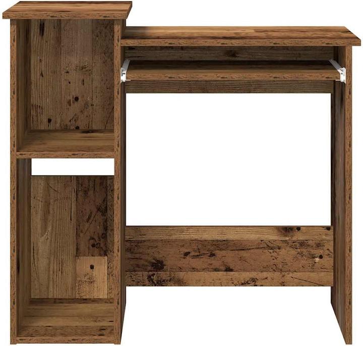 Image du produit VidaXL Bureau avec étagère imitation vieux bois 84x40x78cm bois composite Table de bureau