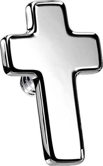 Produktbild Star Piercing Dermal Anchor Kreuz silber (ohne Messing, Chirurgenstahl 316L)