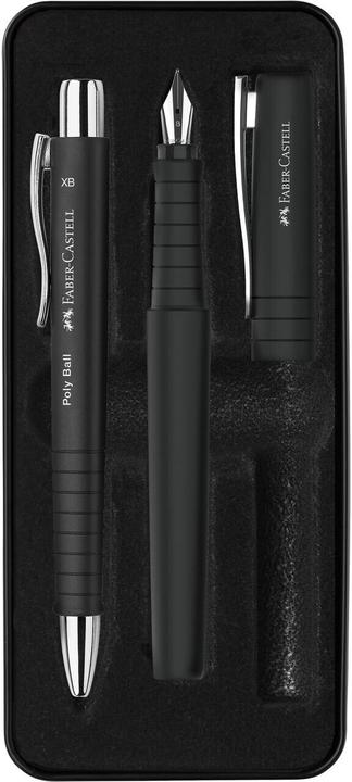 Actual product image Faber-Castell Gift set FH+KS Poly Pen/Ball black (Black, 3 x)