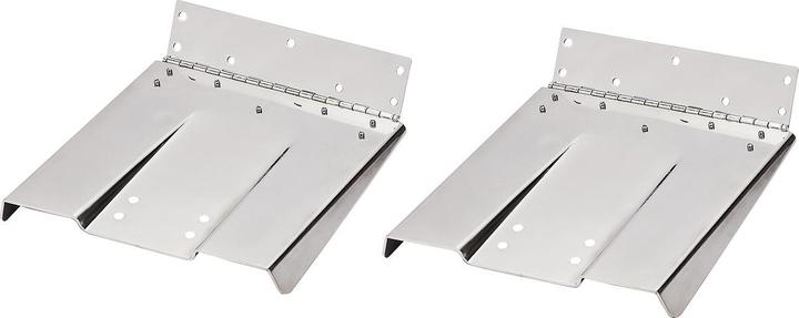 Image du produit Ultraflex Paire de flaps en acier inoxydable 22,8 x 22,8 cm, bateaux 4,5 -5,5 m