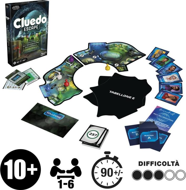 Actual product image Hasbro Cluedo Escape - Delitto all'Esposizione Universale (Italian)