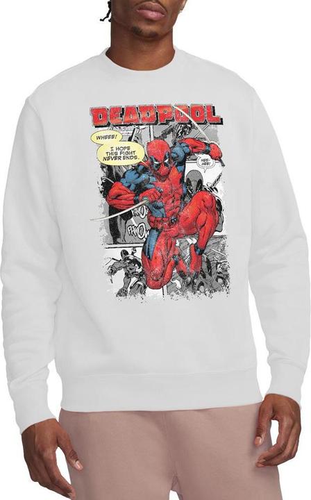 Actual product image Deadpool Unisex Adult Comic Strip Sweatshirt (S)
