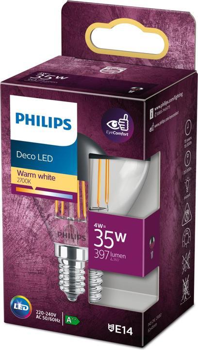 Produktbild Philips Lampe (E14, 4 W, 397 lm, 1 x, F)