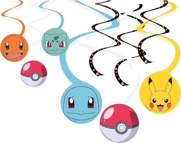 Produktbild Amscan Hänge Deko Spiralen Pokemon