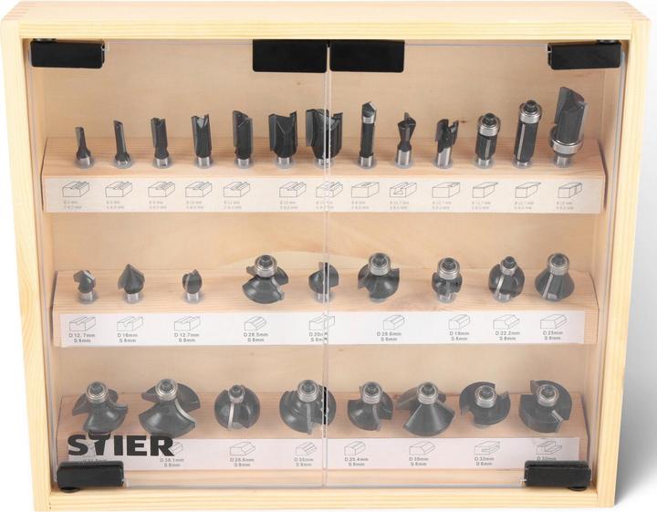 Image du produit Stier Fräsersortiment 30-teilig