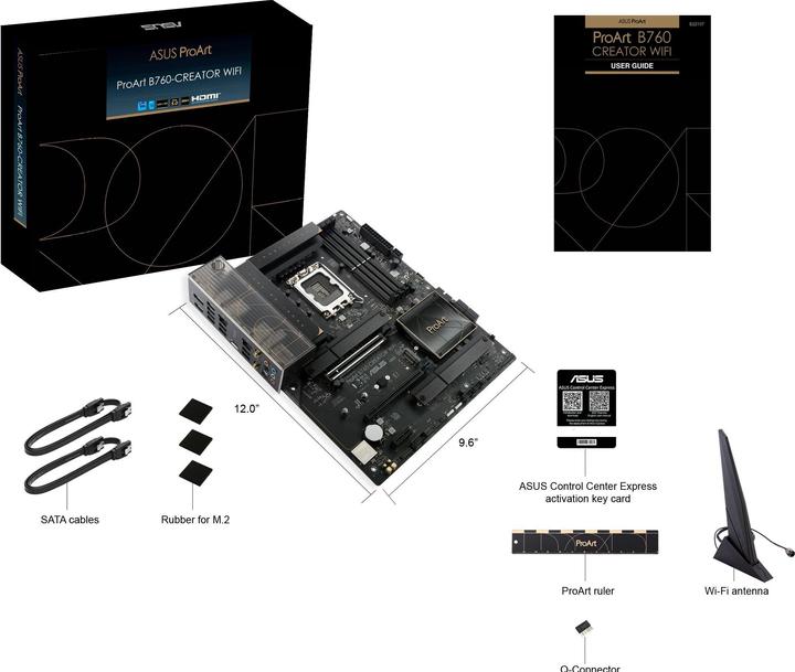 Actual product image ASUS ProArt B760-CREATOR WIFI (LGA 1700, Intel B760, ATX)