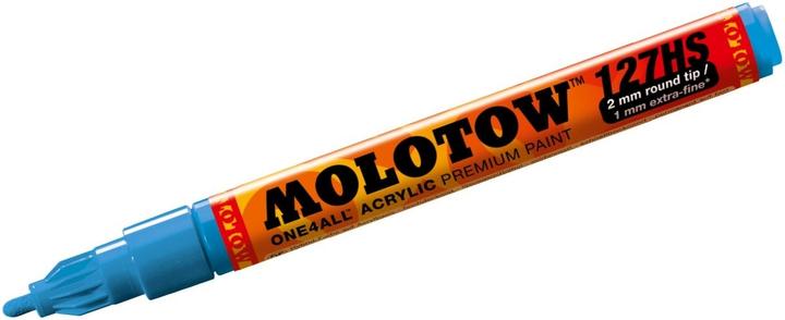 Actual product image Molotow Permanent marker One4All 127 HS refillable 2mm shock blue (Shock blue, 2 mm, 1 x)