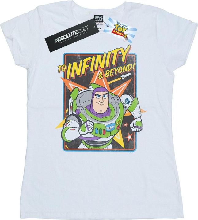 Actual product image Disney Womens/Ladies Toy Story 4 Buzz To Infinity Cotton T-Shirt (XXL)