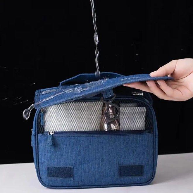 Actual product image MU Style Oxford Series hanging toiletry bag