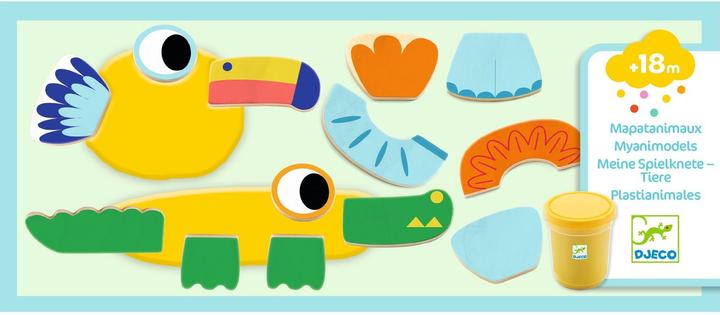 Actual product image Djeco My play dough animals