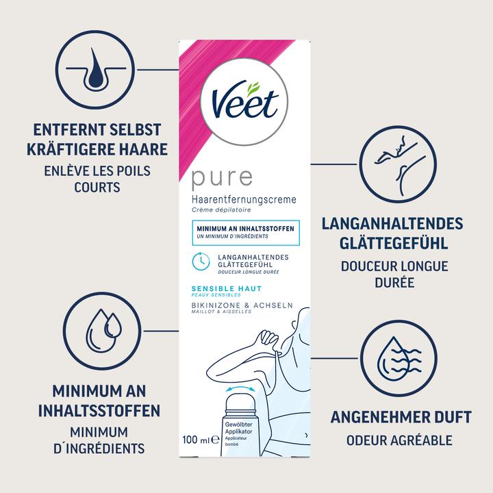 Produktbild Veet Bikini & Achseln (100 ml, 1 x, 130 g)