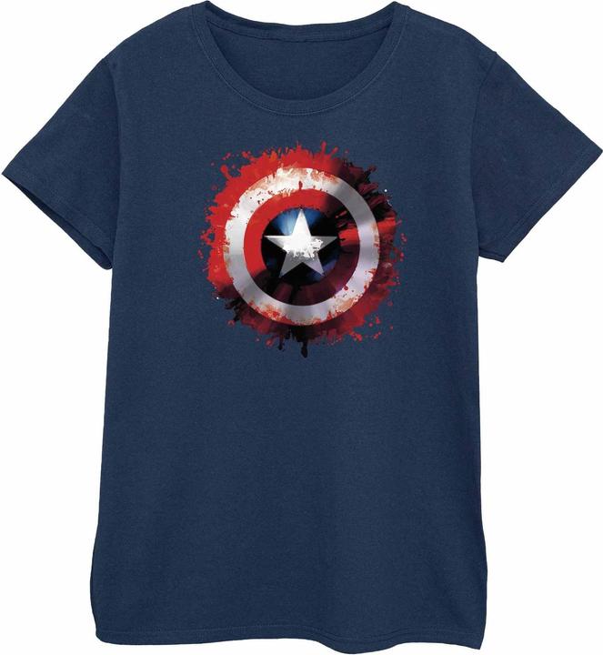 Avengers Captain America Kunst Schild Baumwolle TShirt
