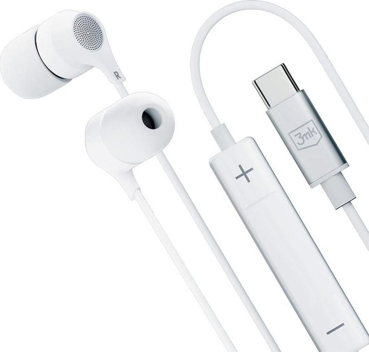 Immagine prodotto 3MK Auricolari a filo USB-C (Nessuna soppressione del rumore, Cablato)