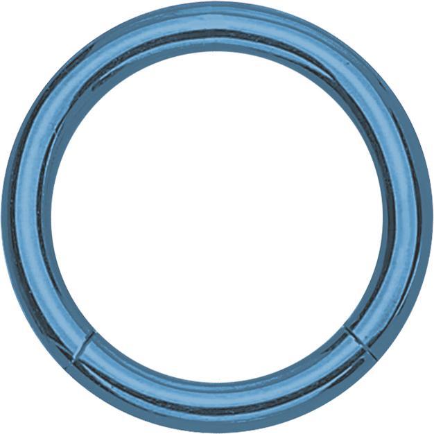 Produktbild Star Piercing Segmentring klappbar hellblau (Chirurgenstahl 316L, ohne Messing)