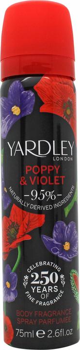 Immagine prodotto Yardley Poppy & Violet di London Body Fragrance Spray 77 ml (Eau de toilette, 77 ml)