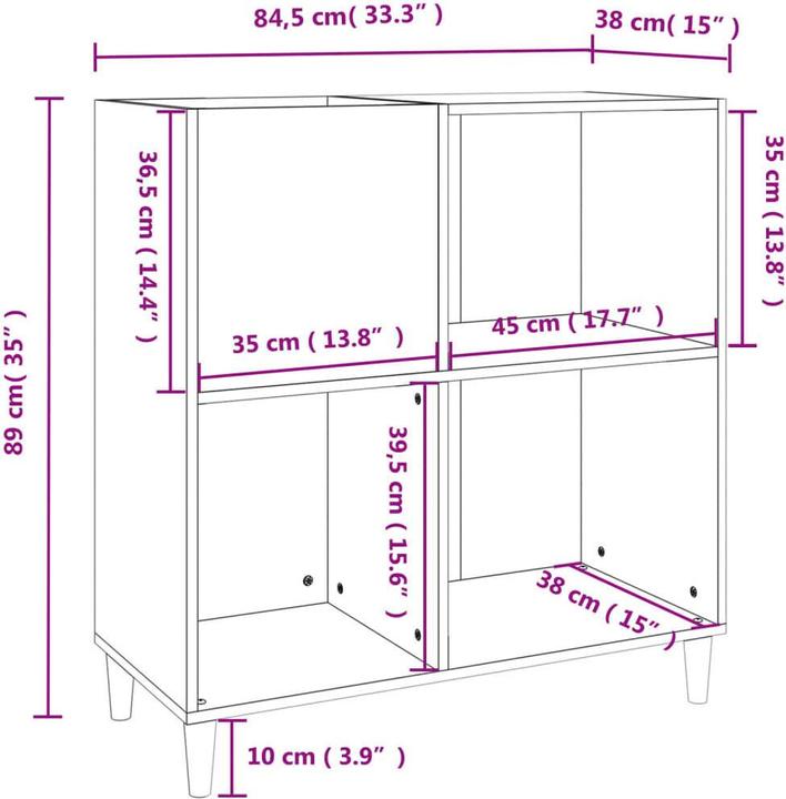 Produktbild VidaXL Plattenschrank