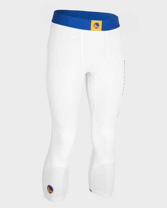Actual product image Tarmak Men's/Women's Basketball 3/4 Tights NBA Golden Warriors - 500 white (W30/L33)