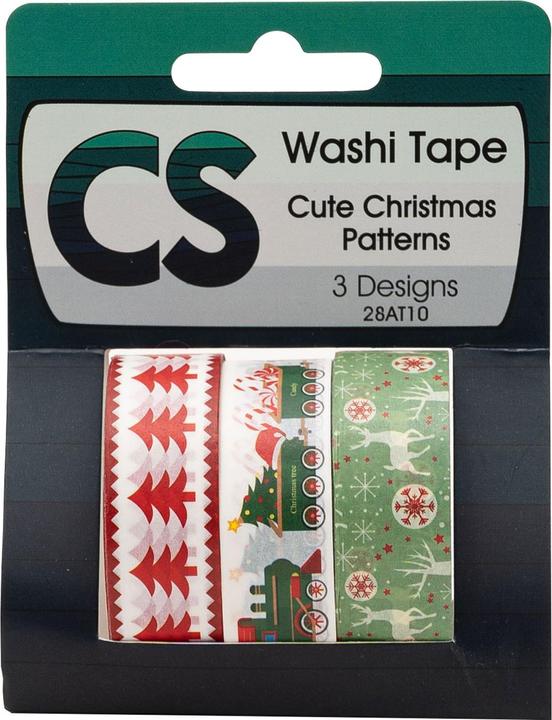 Image du produit Colorations Washi Tape Noël 3 rouleaux, 5mtr.