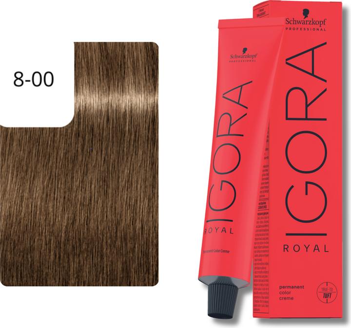 Actual product image Schwarzkopf Professional Igora Royal (8-00 Light Blonde Nature Extra)