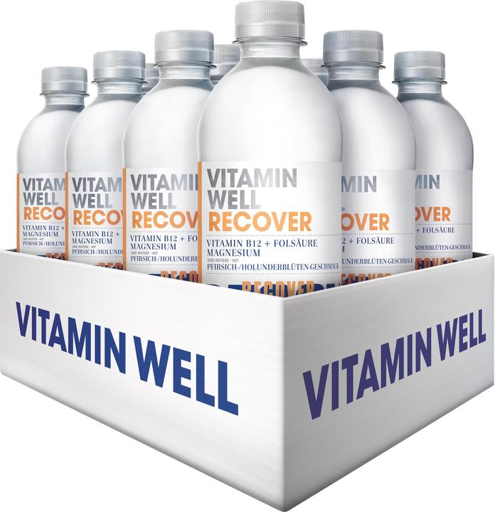 Image du produit Vitamin Well Recover (12 x 500ml) (Fleur de sureau et pêche, 12 x)