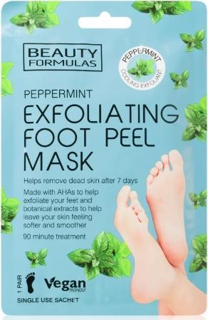 Image du produit Beauty Formulas Formules de beauté Masque exfoliant pour les pieds au poivre de menthe, 1 paire (Masque de pied)