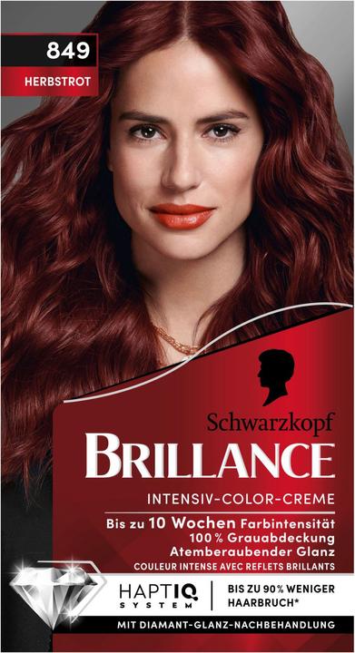 Schwarzkopf Brillance Intensiv-Color-Creme (849 Herbstbraun)