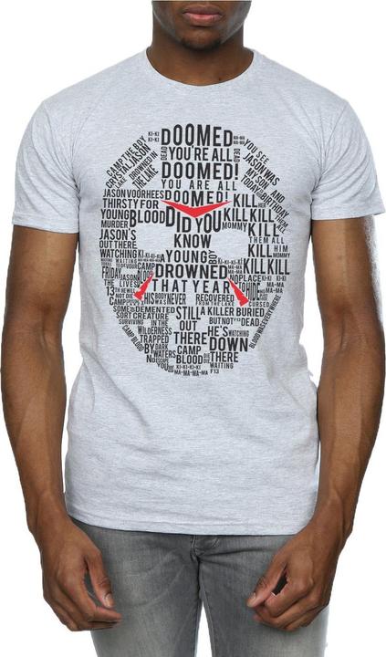 Produktbild Absolute Cult Jason Text Mask TShirt (3XL)