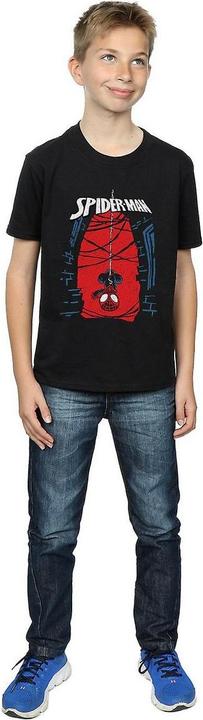 Actual product image Spiderman Boys Hanging Cotton T-Shirt (128)