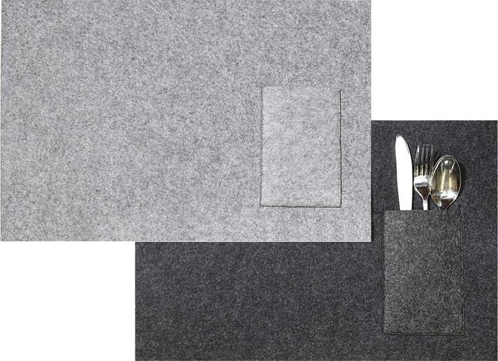 Actual product image Casativo Felt placemat with pocket, each 45 x 30 cm (45 x 30 cm)