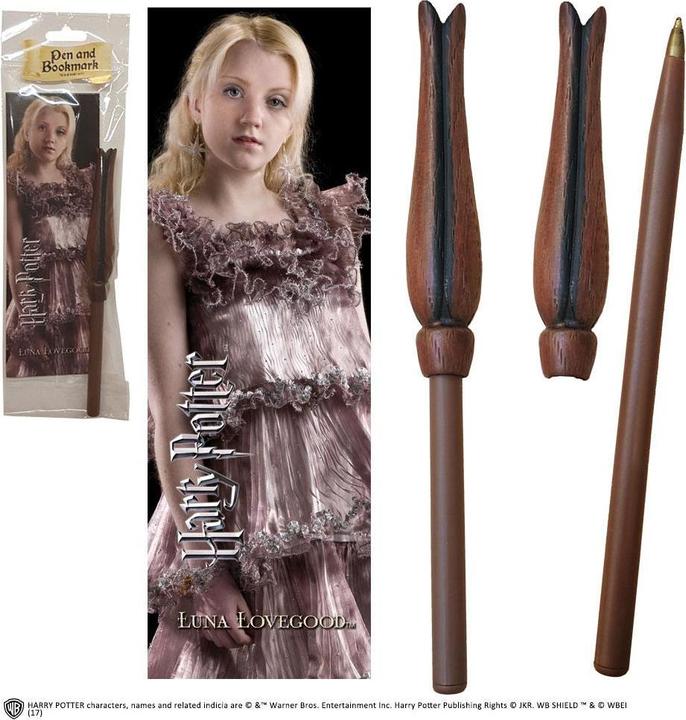 Actual product image Noble Collection Harry Potter set stylo à bille et marque-page Luna (Brown, 1 x)