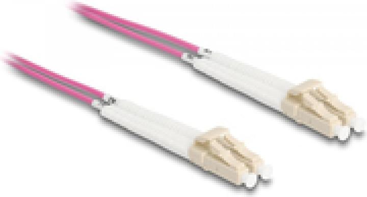 Image du produit Delock Câble à fibre optique LC-D > LC-D multimode OM4 coudé 0,5m (S/UTP, CAT8.2, 0.50 m)