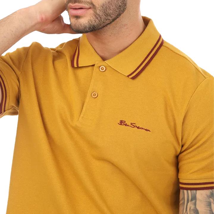 Actual product image Ben Sherman Mens Twin Tip Polo Shirt (S)