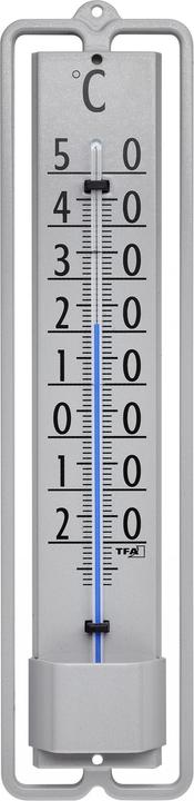 Actual product image TFA 12.2001 analogue indoor/outdoor thermometer metal weatherproof Made in Germany