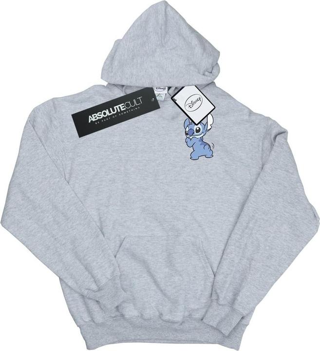 Actual product image Disney Mens Lilo And Stitch Stitch Backside Breast Print Hoodie (XL)