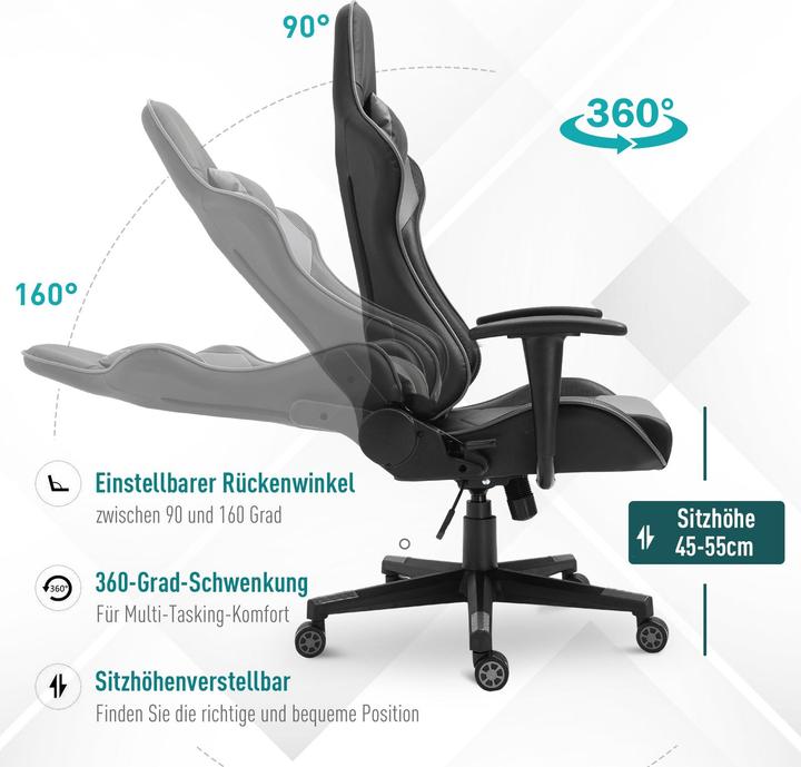 Actual product image Vinsetto Gaming chair ergonomic