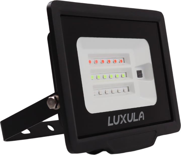 Actual product image Luxula RGB LED floodlight LX400184, 100W, IP65, black, with remote control (IP65)