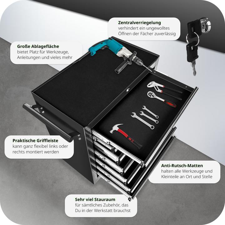 Image du produit tectake Chariot à outils (1 x)
