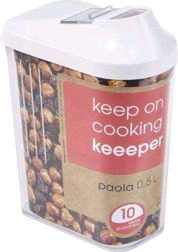 Actual product image keeeper Storage tin 0.25 l 6.5x4x12cm white (0.25 l)
