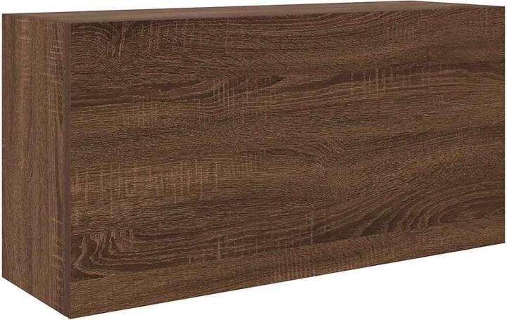 Actual product image VidaXL Brown oak-look bathroom wall cabinet 80x25x40 cm wood-based material (80 x 25 x 40 cm)
